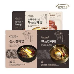 [내일도착] 한국민속촌 진갈비탕 700g 1팩/3팩/5팩, 추어탕/ 삼계탕/ 통족발