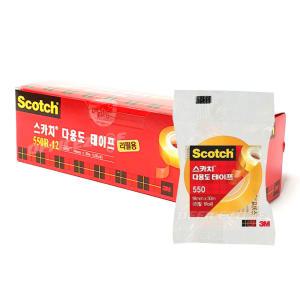 3M 스카치 다용도 테이프 550R 18x30M 12개 1갑 리필 12롤