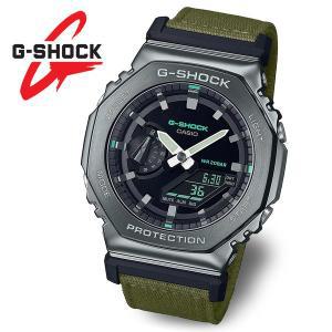 [지샥][지샥 정품] G-SHOCK 지얄오크 메탈 패브릭밴드 전자 군인시계 GM-2100CB-3A