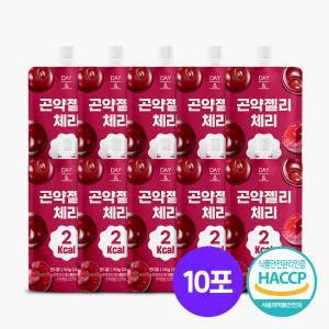 [참앤들황토농원]데이앤 2kcal 체리 곤약젤리 150g×10팩