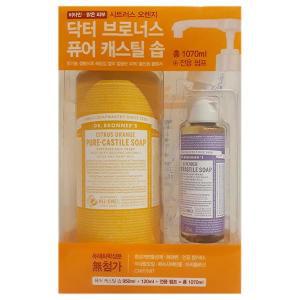 닥터브로너스 퓨어 캐스틸 솝 클렌저 시트러스오렌지950ml+120ml