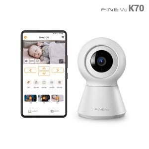 [쿠폰가 44100][본사정품] 파인뷰 K70 무선 홈CCTV 홈캠 펫캠 베이비캠 홈카메라 QHD 300만 화소 가정용