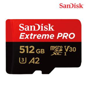 ST1 [샌디스크]MicroSDXC 익스트림 프로 512GB  UHS-I U3 4K V30/QXCZ