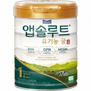 매일유업 앱솔루트 유기농 궁 1단계 800g x 3캔