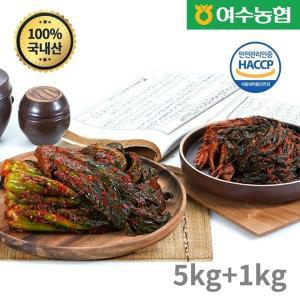 [기타][여수농협] 여수돌산 갓김치 5kg+고들빼기1kg