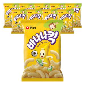 농심 바나나킥, 75g, 10개