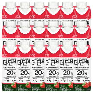 빙그레 더단백 드링크 딸기 250ml x 18개 / 단백질 음료 프로틴