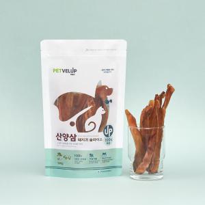 100% 국산 산양삼 돼지귀슬라이스 소간 소허파큐브 닭가슴살 100g 1봉