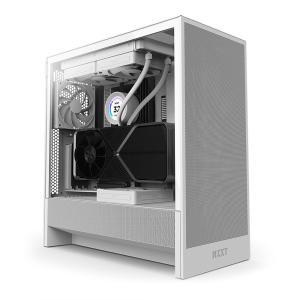 :NZXT H5 Flow V2 컴퓨터 PC 케이스 (매트 화이트)