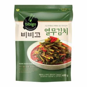 CJ 엄마손 비비고 열무김치 400g 김장김치 친정엄마 라면 자취 홈쇼핑 부모님 반찬 1set