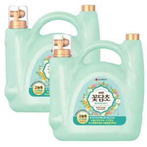 꽃담초 고농축 대용량 섬유유연제, 화이트로즈, 5.5L, 2개