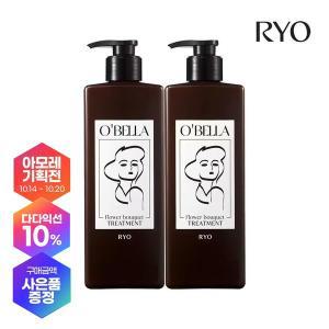 [려] 오벨라 탈모증상케어 트리트먼트 플라워부케 600ml 2입