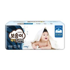 보솜이 메가드라이 팬티형 기저귀 남아용 대형(L) 120매