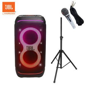 [오늘출발]JBL 파티박스 stage 320 블루투스스피커+고급형스피커스탠드+유선마이크 240W 버스킹 공연 행사 생활방수 휴대용 차박 캠핑 파티박스320