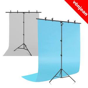 LT-216 촬영용 배경걸이 T 스탠드 + VDR-102 스크린 PVC 배경지 100X200cm SET (방송