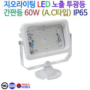 지오라이팅 LED노출투광등 간판등 60W(A.C) IP65 G-03