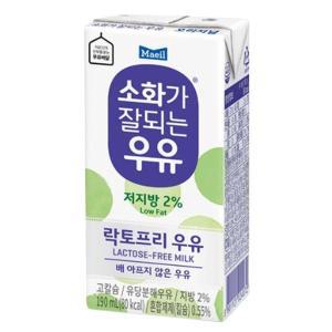 소화가 잘되는 저지방 우유 190ml 24개