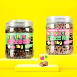 전연령 강아지 소프트 칭찬 훈련 간식 져키 1kg (WF047B0)