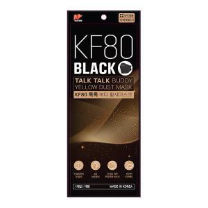 KF80 톡톡버디 황사마스크 대형 블랙 50매