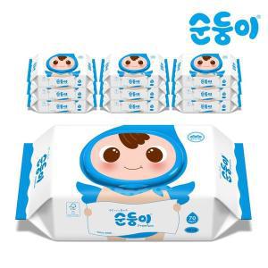 [순둥이](행사)순둥이 프리미엄 무향엠보싱 물티슈 캡형 70매 10팩[33902860]