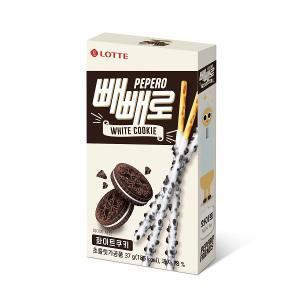 롯데웰푸드 빼빼로 화이트쿠키, 37g, 20개