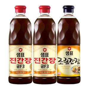 샘표 진간장 금F3, 860ml, 2개 + 조림간장, 860ml, 1개