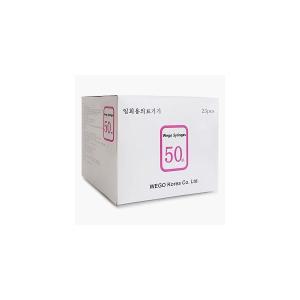 위고 일회용 멸균 주사기 50cc (18g x 38mm) 25개입 50ml LuerSlip