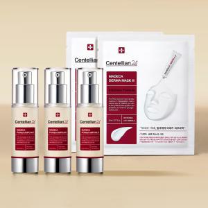 [본사직영] 마데카 파워 앰플 30ml 3개 + 더마마스크3 인텐시브 포뮬러 2매