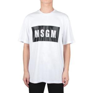 [MSGM] 24SS 박스로고 반팔티 (2000MM520 200002 01)