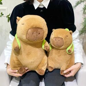 [갓샵] 카피바라 대형 동물 인형 [35cm Capybara 모찌 귀여운 빅사이즈 캐릭터 봉제 큰 쇼파 쿠션 친구]