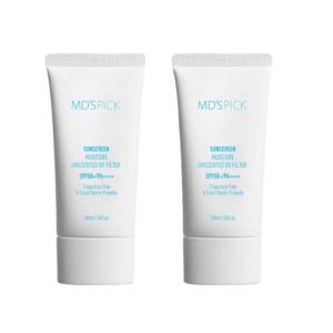 엠디스픽 무향자차 수분 선크림 50mlx2 총100ml SPF50+PA++++ 모든피부용 무향무색