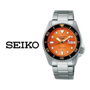 세이코 SEIKO 5 스포츠 오토매틱 다이버 오렌지 남성 메탈 손목시계 SRPK35K1