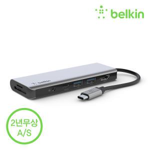 벨킨 7in1 USB-C타입 멀티 허브 AVC009bt 아이패드 프로 5세대 M2 맥북 프로