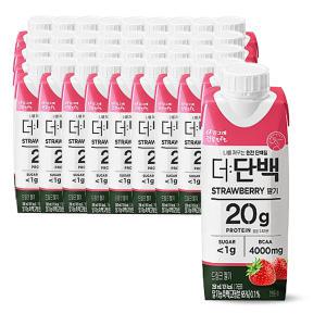 빙그레 더단백 드링크 딸기 250ml x36개/ 단백질 음료