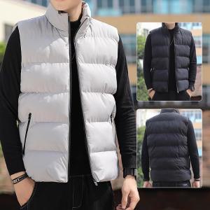 패딩 조끼 작업 기모 남자 남성 가을 겨울 열 민 가장 단색 무지 자켓 재킷 Downvest Wearproof Dirtyfree