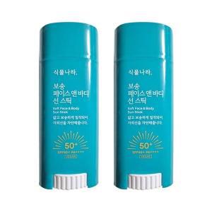 식물나라 산소수 페이스 앤 바디 보송 선스틱 SPF50+ 30g 2개