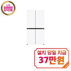 [LG] 디오스 오브제컬렉션 4도어 냉장고 870L (오브제컬렉션 크림화이트/크림화이트) T875MHH012 / 60개월 약정