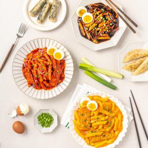 [띵동떡볶이]당일생산 생밀떡 부산어묵포함 떡볶이 밀키트 5종 순한/중간/매운/짜장/로제