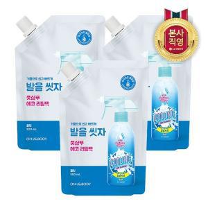 [엘지생활건강]온더바디 발을씻자 풋샴푸 리필 500ml 쿨링 x 3개[34446544]