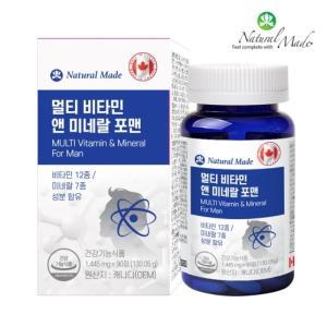 네츄럴메이드 멀티 비타민 앤 미네랄 포맨 1445mg x 90정