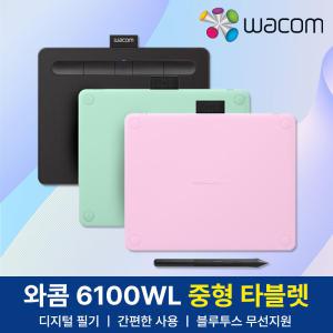 와콤 타블렛 중형 인튜어스 CTL-6100WL 블루투스 wacom 웹툰 드로잉패드