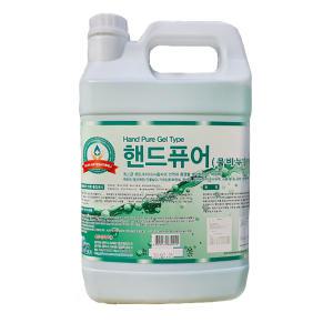 산케미칼 핸드퓨어 3.75L 1개 그린 젤타입 물비누 손세정 핸드크리너