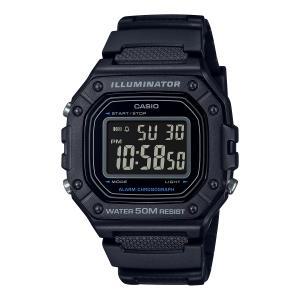 카시오 시계 W-218H-1B 손목시계 우레탄밴드 남녀공용 전자시계 CASIO 정품