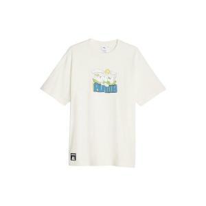 푸마 PUMA 푸마ⅩRIPNDIP 그래픽 반소매 티셔츠 - 아이보리 623513-65 589211