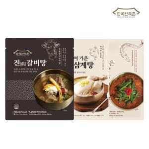 [내일도착] 한국민속촌 진갈비탕 700g 1~10팩/ 추어탕 450g 3~10팩/ 삼계탕 1kg 2~4팩