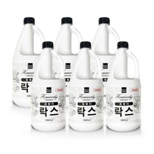 홈블리락스 2L x 6개입 1박스 표백제 청소세제 얼룩제거 주방,욕실청소 살균소독 악취