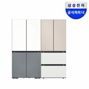 혜택가357만원대 삼성전자 비스포크 키친핏 냉장고 김치냉장고 세트 RF60DB9KF2AP+RQ4