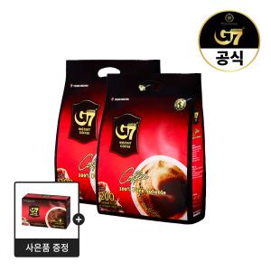 G7 블랙커피 2g 200개입 x 2개 + 퓨어블랙 15개입 구성