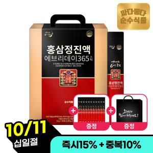 (10/11 즉시15%+중복10%)(홍삼10포 더)순수식품 6년근 홍삼 정 진액 에브리데이 365 스