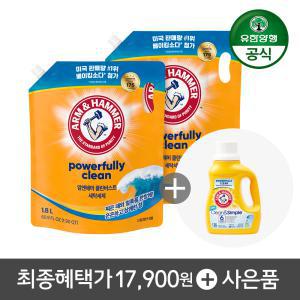 [본품증정] 암앤해머 세탁세제 클린버스트 리필 1.8L X 2개 외 / 드럼겸용세제 트로피